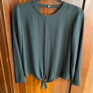 Madewell Bell-Sleeve Tie Top